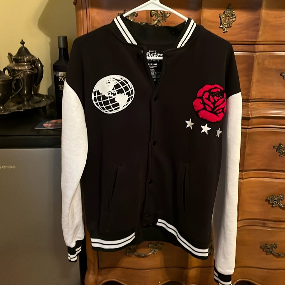 Varsity snap up jacket